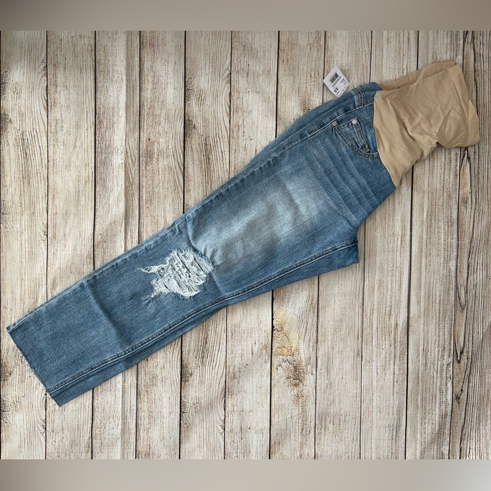 NWT. Size XS. Indigo Blue Maternity Jeans XS - Picture 2 of 4